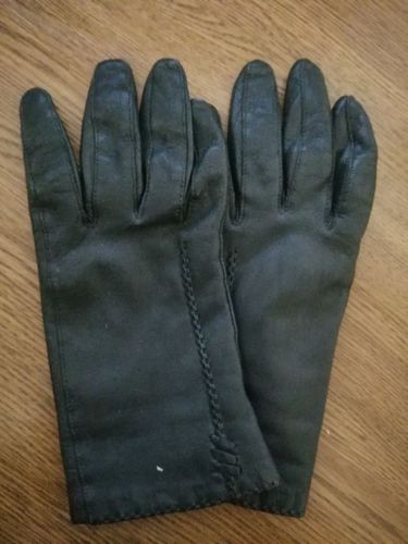 Перчатки кожаные на весну-осень, размер 7.5