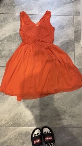 Платье вечернее оранжевое H&M 36 размер 
